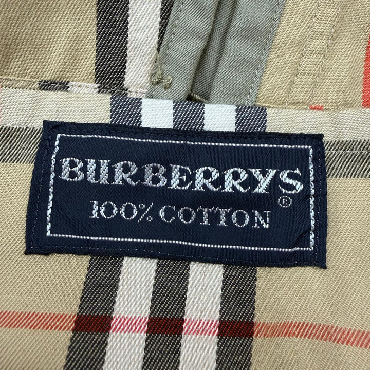 極美品☆Burberrys バーバリー ヴィンテージ ノバチェックライナー・ベルト付 ステンカラーコート カーキ 約M-Lサイズ相当 レディース