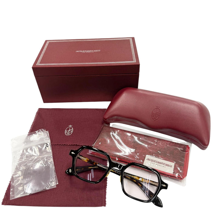 美品▼JACQUESMARIEMAGE ジャックマリーマージュ JMMHOL-01 HOLDEN Noir 世界500本限定 182/500 マーブル柄 サングラス 50□21 度入り