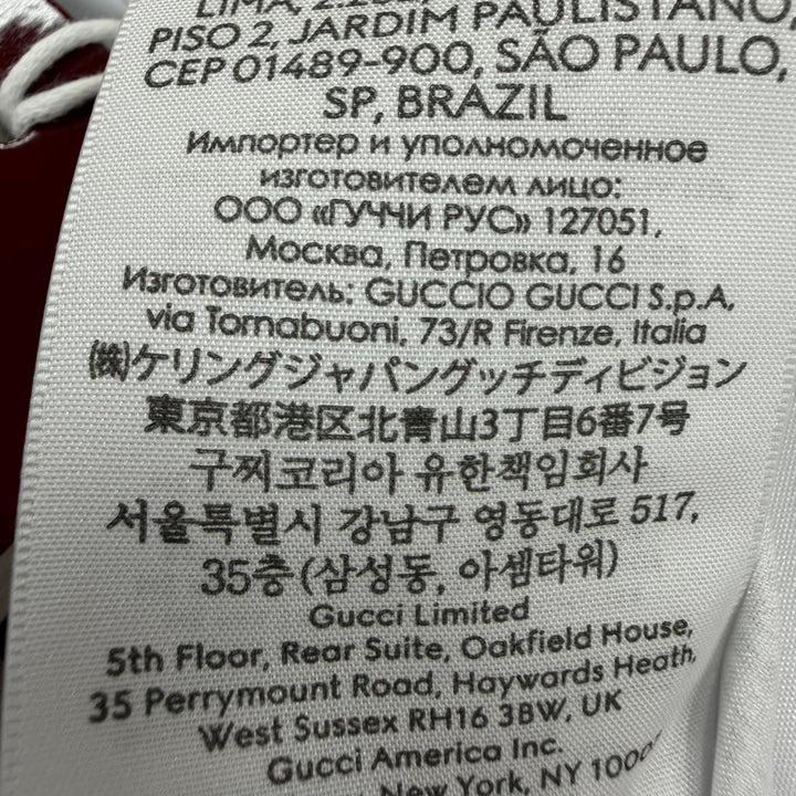 未使用品☆GUCCI グッチ 854039 Gucci Besties プリント シルクツイル スカーフ シルク100％ 現行品 スカーフ ボルドー 90×90cm 正規品