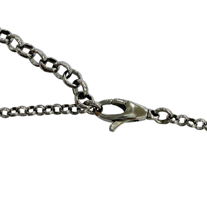 美品☆GUCCI グッチ 455535 AG925 インターロッキングG アラベスク アクセサリー ネックレス シルバー イタリア製 重量7.3g レディース