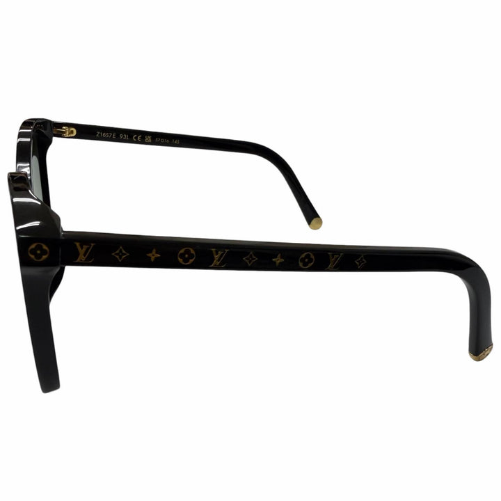 極美品□LOUIS VUITTON ルイヴィトン 2023年製 Z1657E サングラス マイモノグラム ライト キャットアイ ブラック 57□16-145 イタリア製