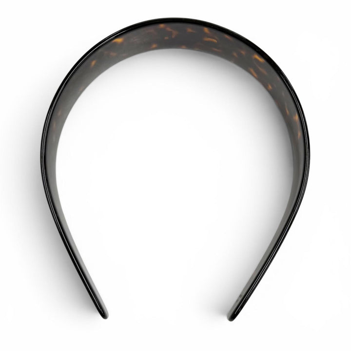 極美品★CELINE セリーヌ 46Y376CEA.19AG 現行品 ロゴデザイン べっ甲柄 ヘアアクセサリー ヘッドバンド カチューシャ ブラウン 箱付き