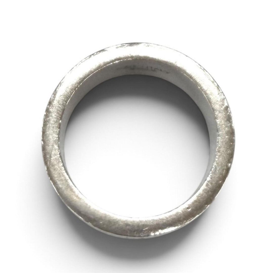 美品★Maison Margiela メゾンマルジェラ SM1UQ0082 ロゴ リング 925 指輪 シルバー 3 (JP11号相当) イタリア製 重量9.4g レディース