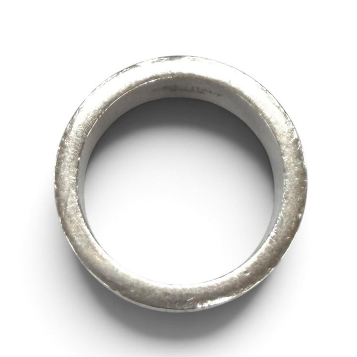 美品★Maison Margiela メゾンマルジェラ SM1UQ0082 ロゴ リング 925 指輪 シルバー 3 (JP11号相当) イタリア製 重量9.4g レディース