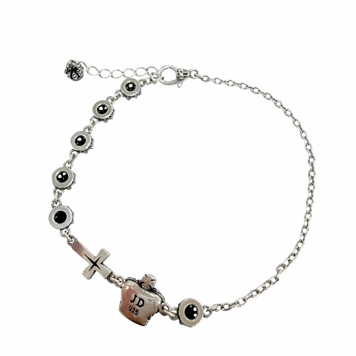 美品☆Justin Davis ジャスティンデイビス SBJ798 2 CLR S CHARLES Bracelet 925 キュービックジルコニア ブレスレット 重量5.8g
