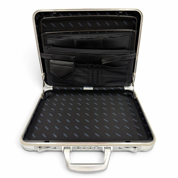 美品▼RIMOWA リモワ 908.07.20 TOPAS トパーズ アルミニウム アタッシュケース ブリーフケース ビジネスバッグ シルバー ドイツ メンズ