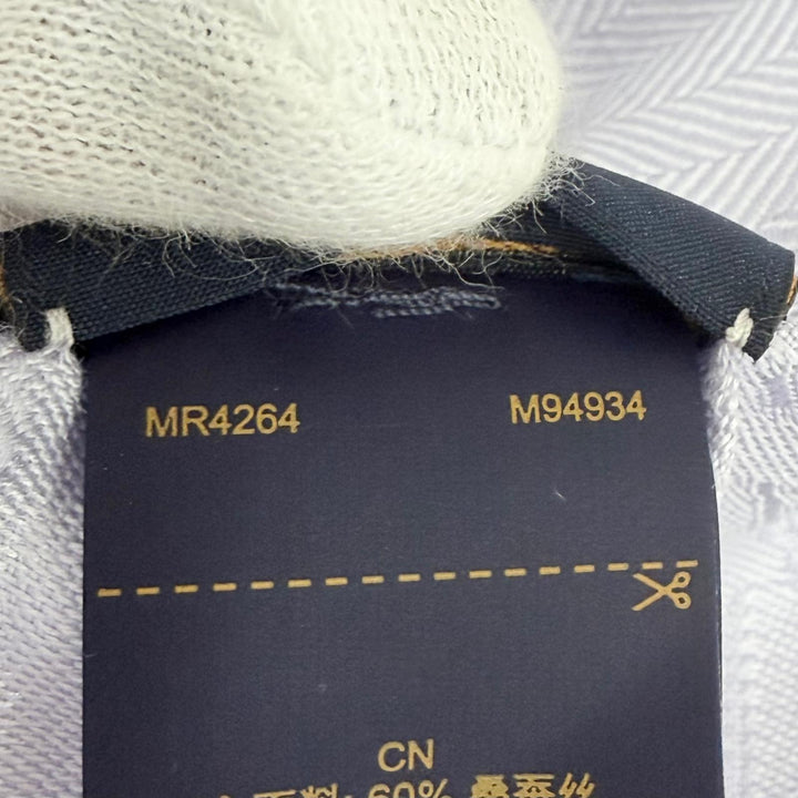 極美品△LOUIS VUITTON ルイヴィトン 2024年製 M94934 Evermore Shawl シルク ウール モノグラム ストール ライトパープル系 伊製 正規品