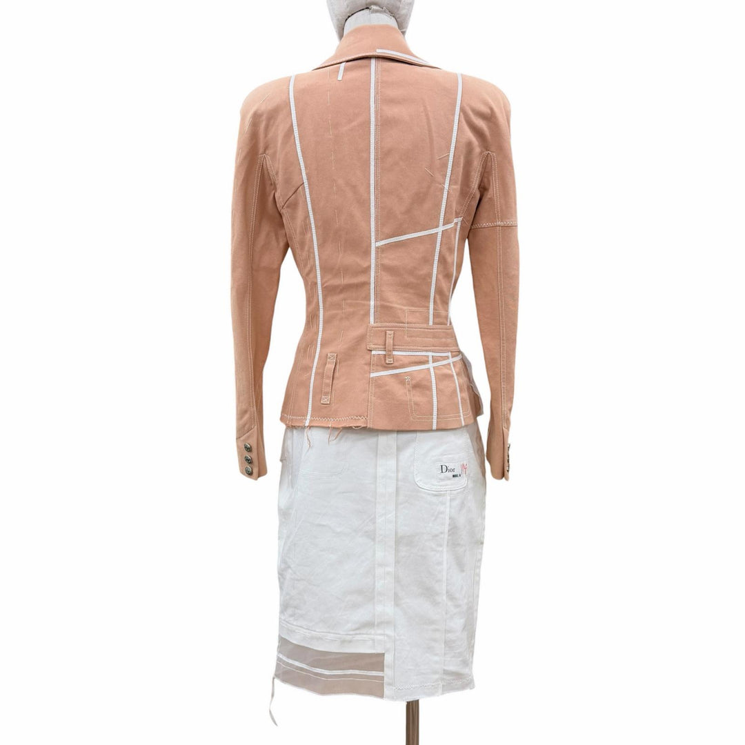 美品◇Christian Dior クリスチャンディオール 06SS 6E12022280 6E12033040 ジョン ガリアーノ期 スネークレザー使 セットアップ 正規品
