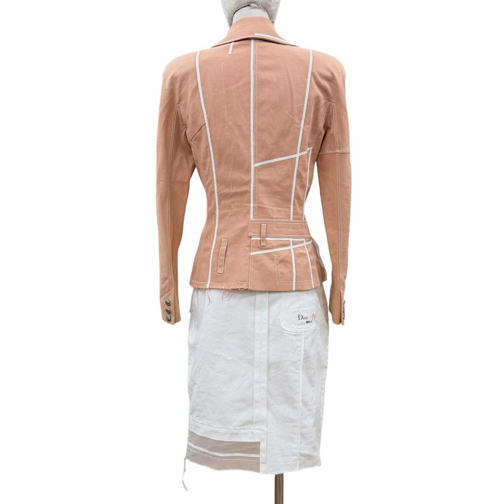 美品◇Christian Dior クリスチャンディオール 06SS 6E12022280 6E12033040 ジョン ガリアーノ期 スネークレザー使 セットアップ 正規品