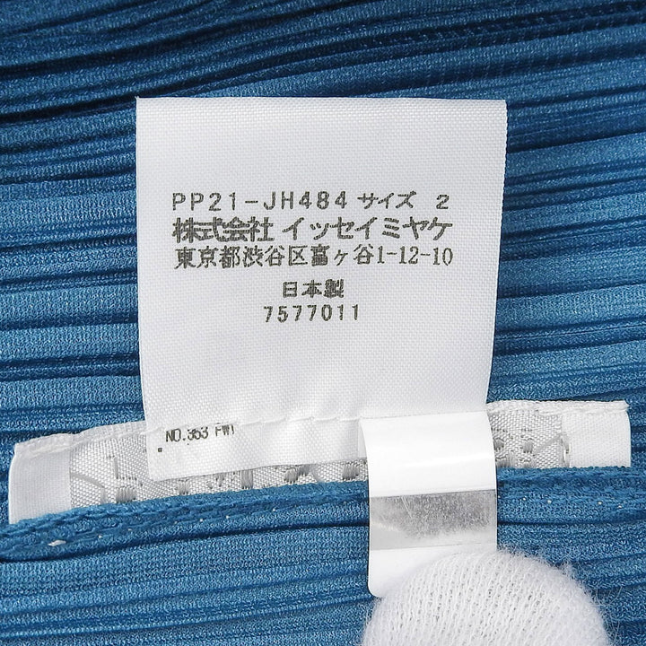 極美品▲PLEATS PLEASE プリーツプリーズ イッセイミヤケ 22SS PP21-JH484 ロング丈 ワンピース ブルー 2 日本製 正規品 レディース
