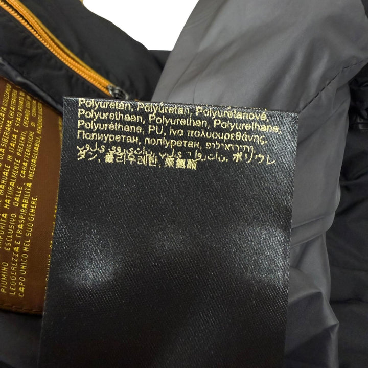 美品□MOORER ムーレー CATTANEO 異素材切り替え ダウンジャケット パファージャケット ブルゾン ブラック 50 イタリア製 メンズ