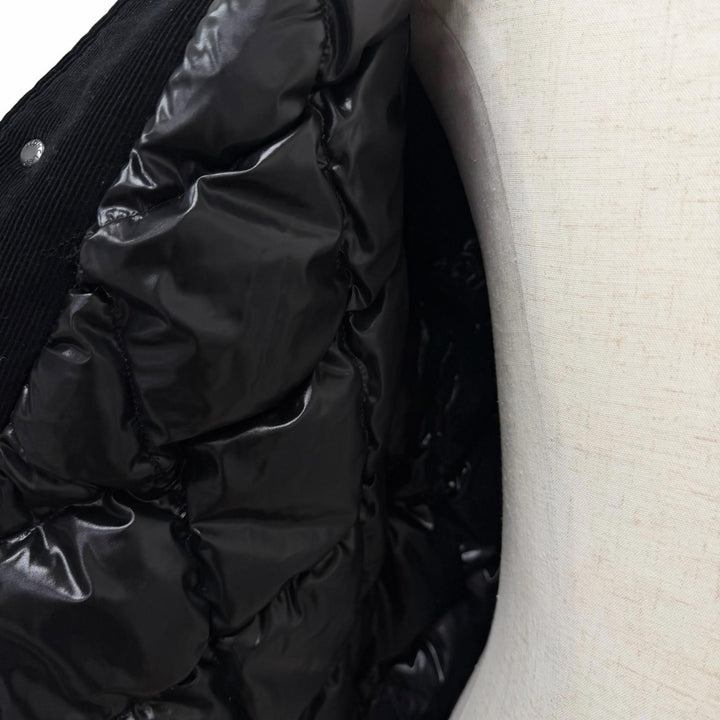 良品□MONCLER GENIUS 7 FRAGMENT モンクレール ジーニアス 7 フラグメント ヒロシフジワラ SVEN 袖レザー ダウンジャケット 2 伊製