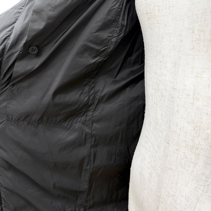 美品△Rick Owens リックオウエンス RP16F2913-TE スタンドカラー ジップアップ ダウンコート ブラック 40 イタリア製 レディース