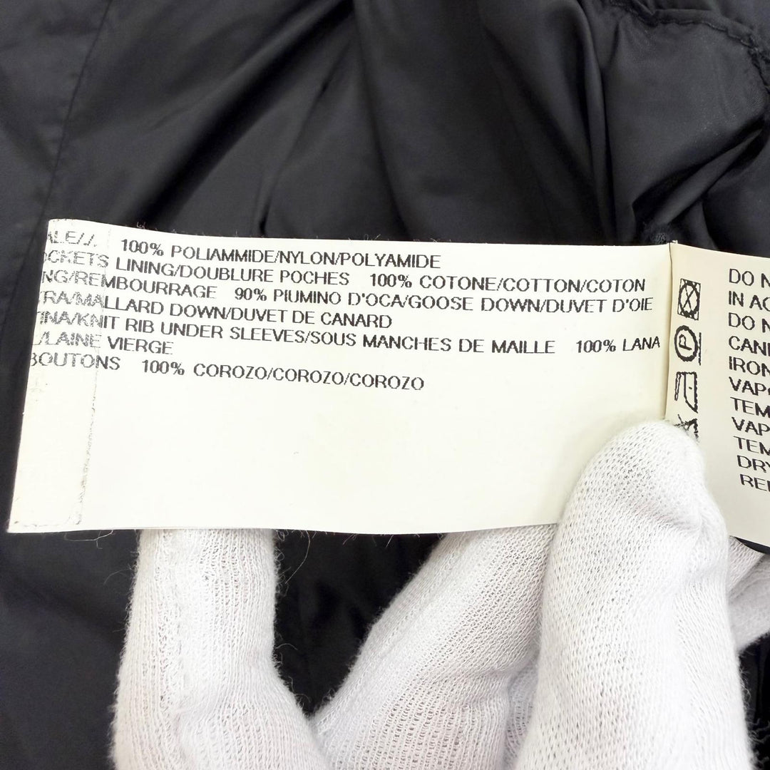 美品△Rick Owens リックオウエンス RP16F2913-TE スタンドカラー ジップアップ ダウンコート ブラック 40 イタリア製 レディース