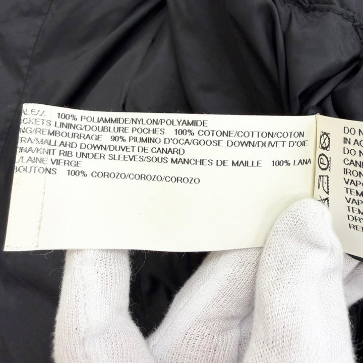 美品△Rick Owens リックオウエンス RP16F2913-TE スタンドカラー ジップアップ ダウンコート ブラック 40 イタリア製 レディース