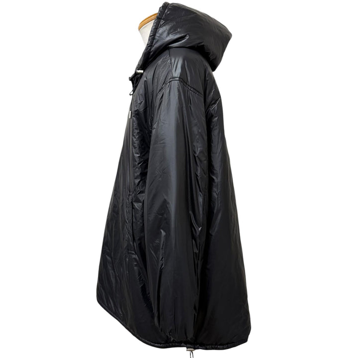 極美品□SAINT LAURENT PARIS サンローランパリ 23AW 758264 カサンドラ 中綿入り アノラックパーカー ブラック 52 イタリア製 正規品