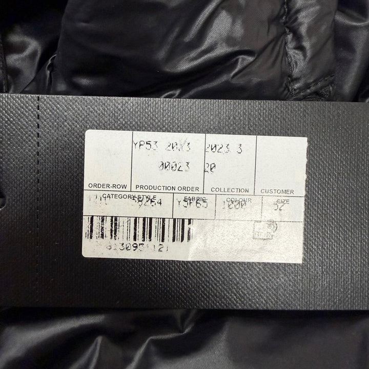 極美品□SAINT LAURENT PARIS サンローランパリ 23AW 758264 カサンドラ 中綿入り アノラックパーカー ブラック 52 イタリア製 正規品