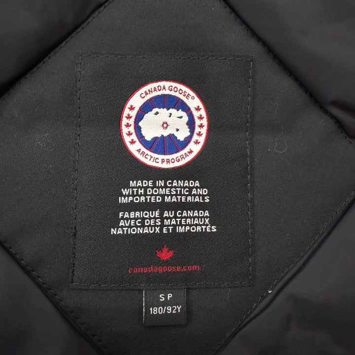 極美品□CANADA GOOSE カナダグース 3438JM JASPER カナダグースジャパン フーデッド ダウンジャケット ブラック S カナダ製 正規品