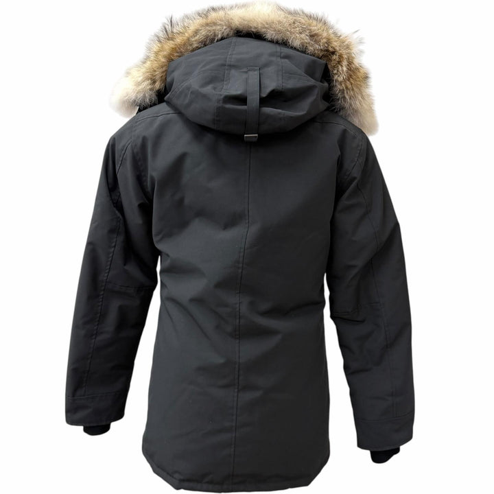 極美品□CANADA GOOSE カナダグース 3438JM JASPER カナダグースジャパン フーデッド ダウンジャケット ブラック S カナダ製 正規品