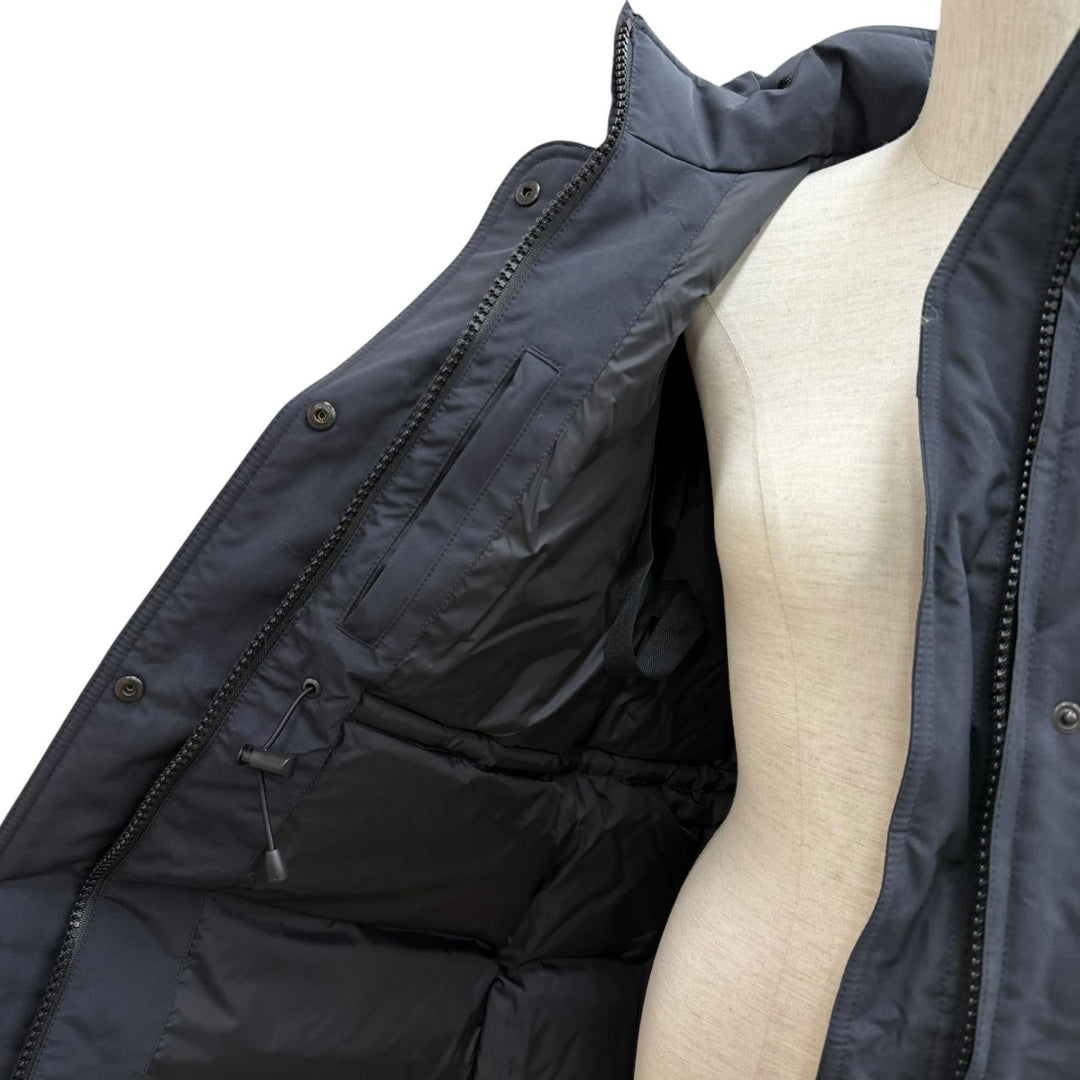 未使用品★CANADA GOOSE カナダグース 6660LA Trillium Parka ファー・フード付 ダウンコート ネイビー L カナダ製 カナダグースジャパン
