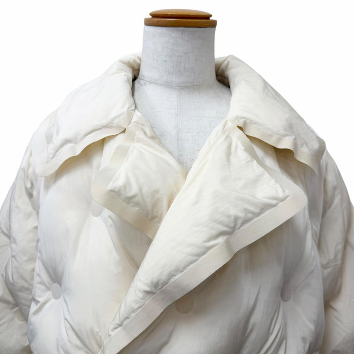 極美品□Maison Margiela 10 メゾンマルジェラ10 S67AH0002 GLAMSLAM ダブルブレスト 中綿 パテッドコート アイボリー 42 伊製 正規品
