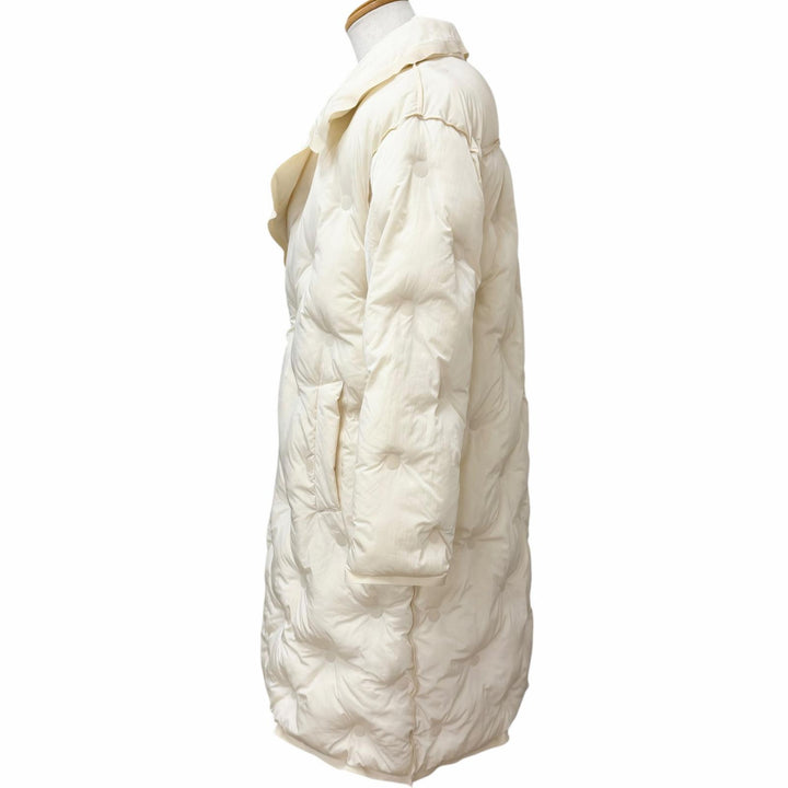 極美品□Maison Margiela 10 メゾンマルジェラ10 S67AH0002 GLAMSLAM ダブルブレスト 中綿 パテッドコート アイボリー 42 伊製 正規品