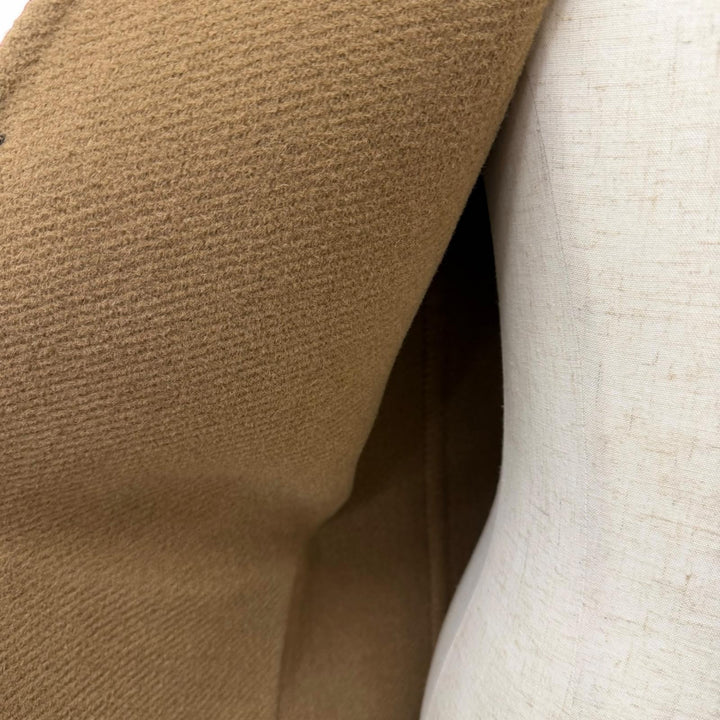 極美品□LOEWE ロエベ H526330X89 ウール アルパカ アナグラムレザーパッチ ワークジャケット カバーオール 黒 48 イタリア製 正規品