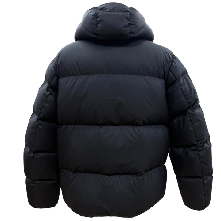 極美品▼MONCLER モンクレール 24-25AW MASAC ロゴワッペン フーデッド ZIP ダウンジャケット 4 正規品 メンズ ガーメント・ハンガー付き