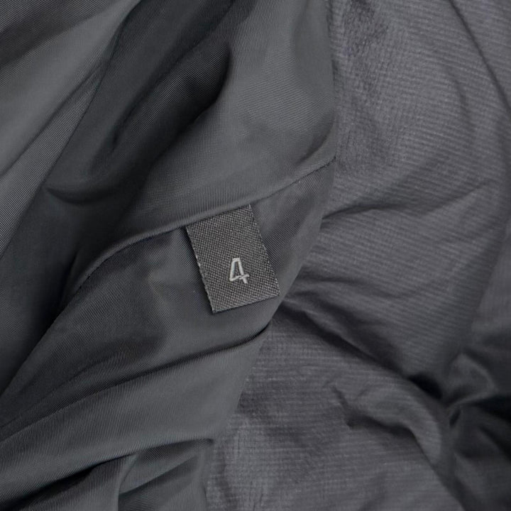 極美品▼MONCLER モンクレール 24-25AW MASAC ロゴワッペン フーデッド ZIP ダウンジャケット 4 正規品 メンズ ガーメント・ハンガー付き