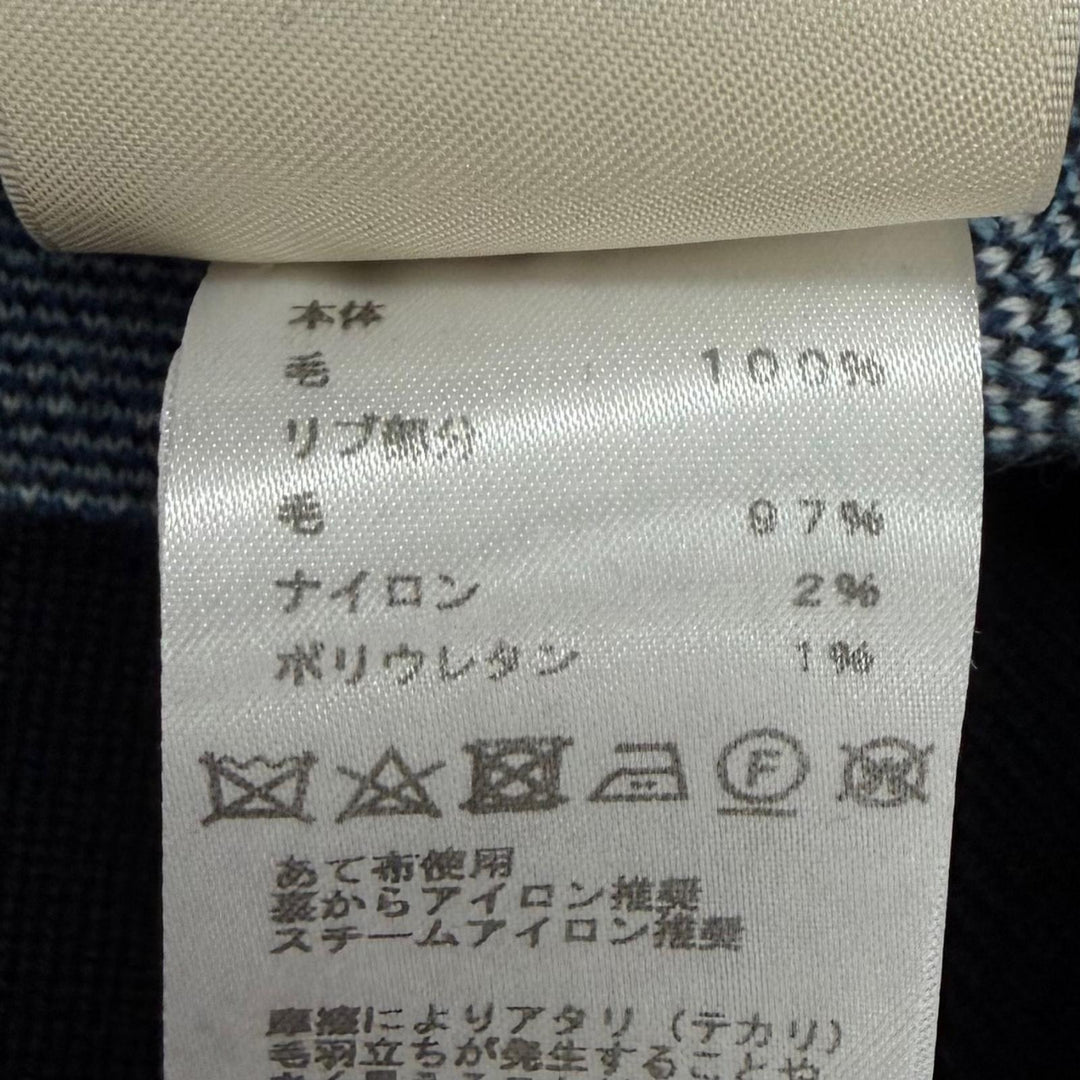 極美品★HERMES エルメス 4H2726DD MORS A JOUET 馬銜 ウール100％ Vネック カーディガン ブラック IT 36 イタリア製 正規品 レディース