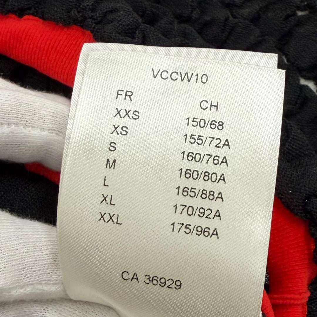 未使用品★LOUIS VUITTON ルイヴィトン 23SS シャーリング加工 クロップド丈 半袖 トップス ブラック XS イタリア製 正規品 レディース