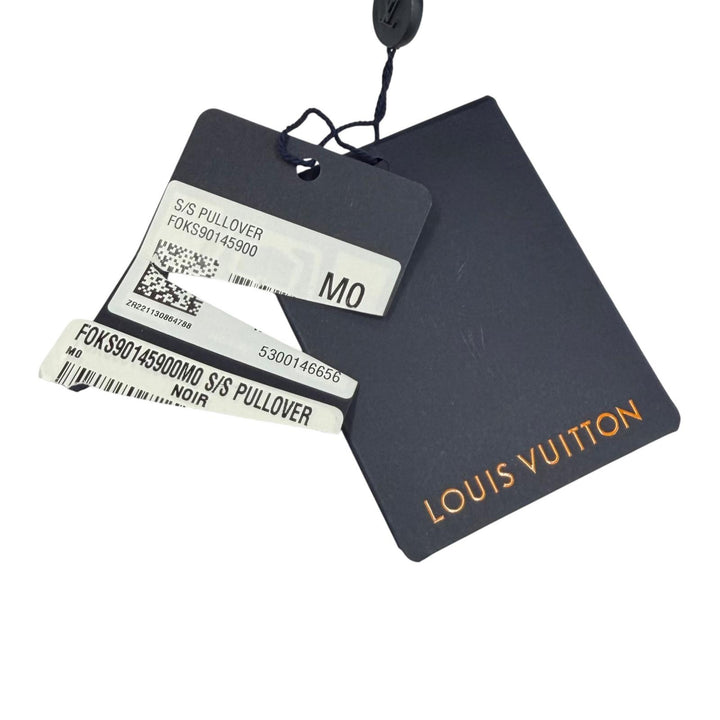 未使用品★LOUIS VUITTON ルイヴィトン 23SS シャーリング加工 クロップド丈 半袖 トップス ブラック M イタリア製 正規品 レディース