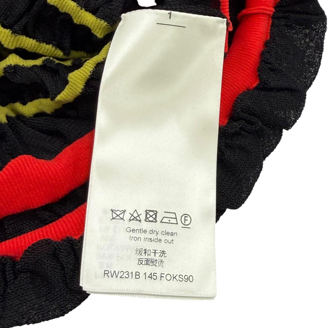 未使用品★LOUIS VUITTON ルイヴィトン 23SS シャーリング加工 クロップド丈 半袖 トップス ブラック M イタリア製 正規品 レディース