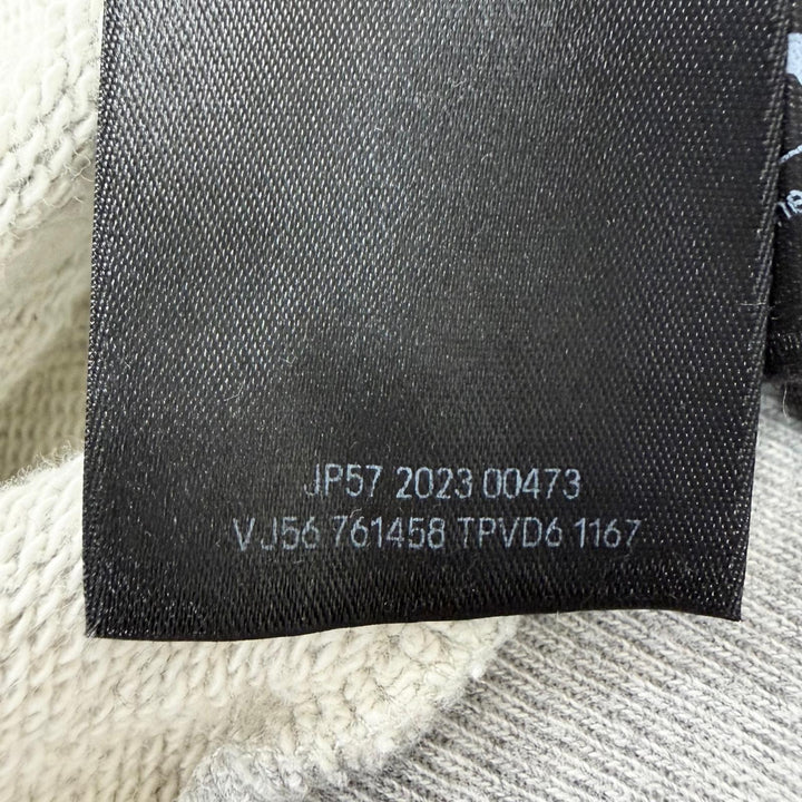 極美品□BALENCIAGA バレンシアガ 23AW 761458 ROUNT HOODIE ダメージ加工 スウェットパーカー フーディー グレー 1 正規品 メンズ