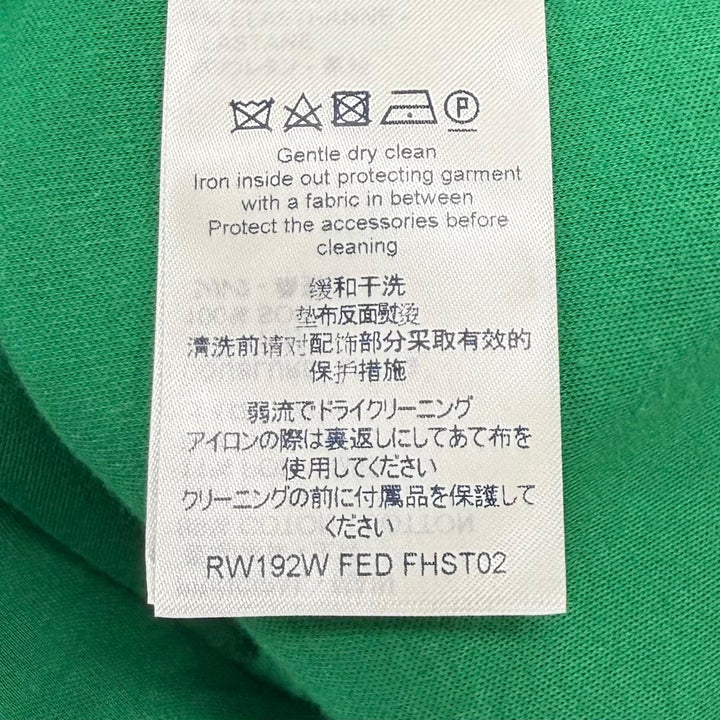 極美品★LOUIS VUITTON ルイヴィトン 裏地シルク100％ LVスタンプ モノグラム ZIP UP パーカー グリーン XS 伊製 正規品 レディース