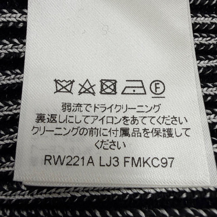 極美品☆LOUIS VUITTON ルイヴィトン 22SS LVロゴボタン トランペットスリーブ 長袖ニット カーディガン トップス ブラック系 XS 正規品