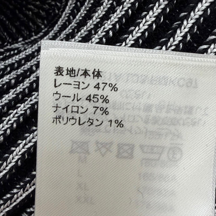 極美品☆LOUIS VUITTON ルイヴィトン 22SS LVロゴボタン トランペットスリーブ 長袖ニット カーディガン トップス ブラック系 XS 正規品