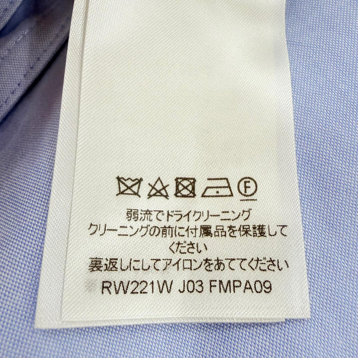 極美品☆LOUIS VUITTON ルイヴィトン 22SS コットン100％ LVロゴ刺繍入り パンツ ライトブルー 34 イタリア製 正規品 レディース