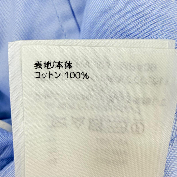 極美品☆LOUIS VUITTON ルイヴィトン 22SS コットン100％ LVロゴ刺繍入り パンツ ライトブルー 34 イタリア製 正規品 レディース