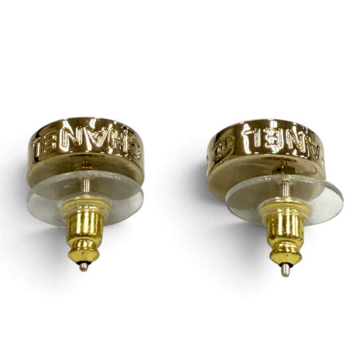極美品★CHANEL シャネル B25C ココマーク ロゴ入り ピアス アクセサリー ゴールド イタリア製 レディース 箱・保存袋付き