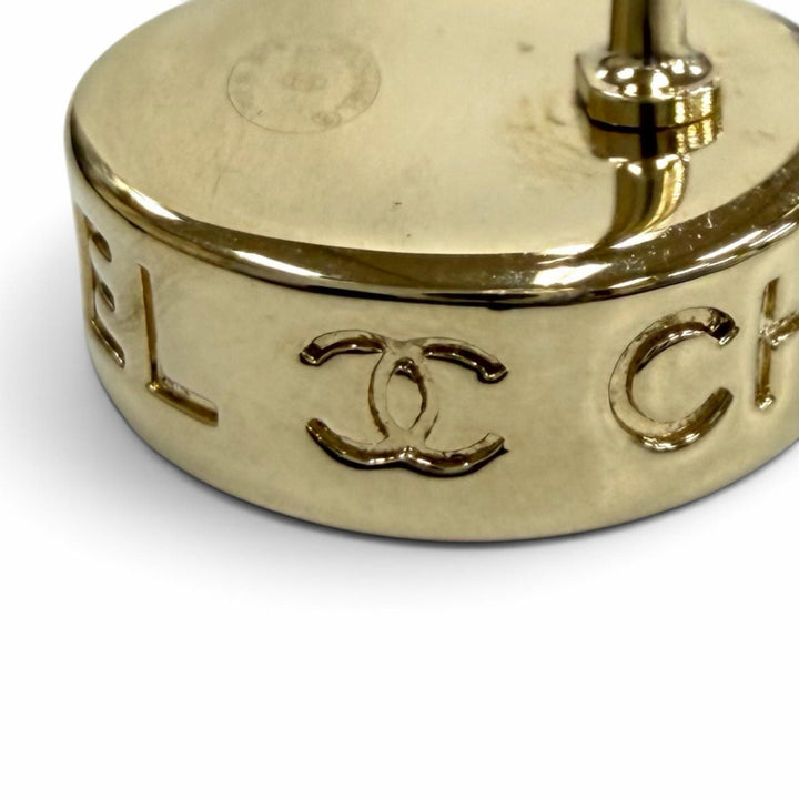 極美品★CHANEL シャネル B25C ココマーク ロゴ入り ピアス アクセサリー ゴールド イタリア製 レディース 箱・保存袋付き