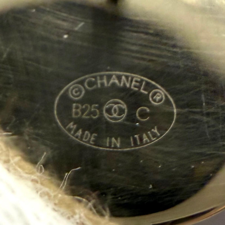 極美品★CHANEL シャネル B25C ココマーク ロゴ入り ピアス アクセサリー ゴールド イタリア製 レディース 箱・保存袋付き