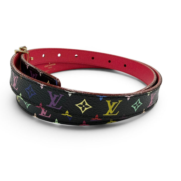 美品☆LOUIS VUITTON ルイヴィトン M9631W サンチュール モノグラムレザー モノグラムマルチ ベルト 85/34 スペイン製 レディース