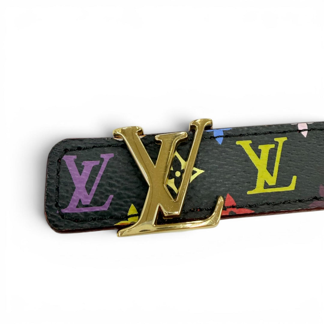美品☆LOUIS VUITTON ルイヴィトン M9631W サンチュール モノグラムレザー モノグラムマルチ ベルト 85/34 スペイン製 レディース