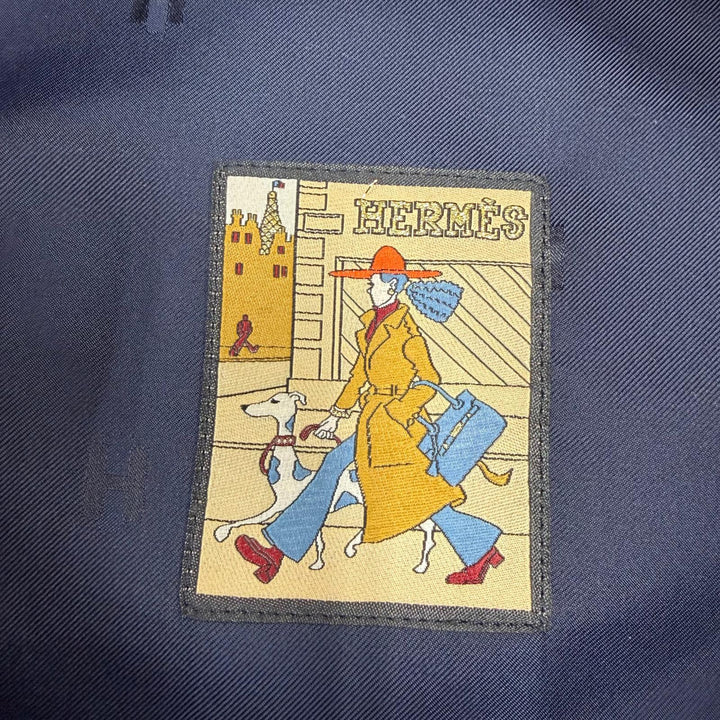 極美品☆HERMES エルメス サントノーレ クルードセル カシミヤ100％ シャルボンシネ パリジェンヌワッペン ベレー帽 58 正規品