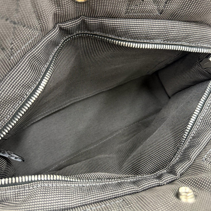 極美品☆HERMES エルメス エールライン PM シルバー金具 セリエ金具 キャンバス トートバッグ ハンドバッグ グレー フランス製