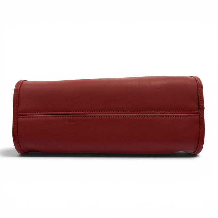 美品☆COACH コーチ ヴィンテージ 9942 オールドコーチ グローブレザー 2WAY ハンドバッグ ショルダーバッグ レッド レディース