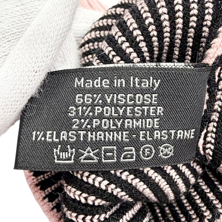 極美品△CHANEL シャネル 24C ゲートル クルーズコレクション ココマーク CCロゴ リブニット レッグウォーマー ピンク 伊製 レディース