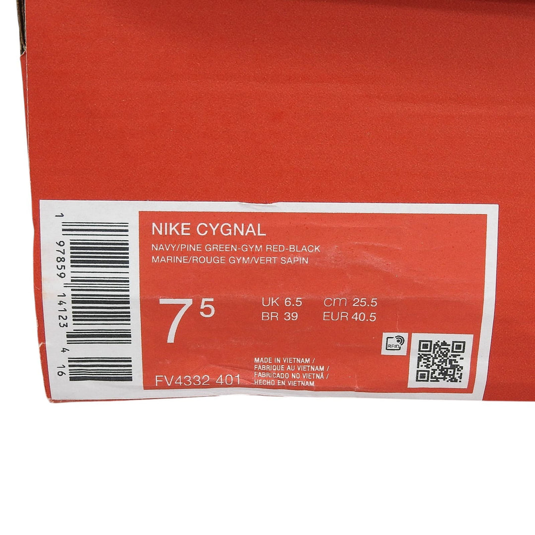 未使用品▲NIKE ナイキ 2024年製 FV4332-401 CYGNAL シグナル スニーカー ネイビー グリーン 25.5cm ベトナム製 メンズ 箱付き
