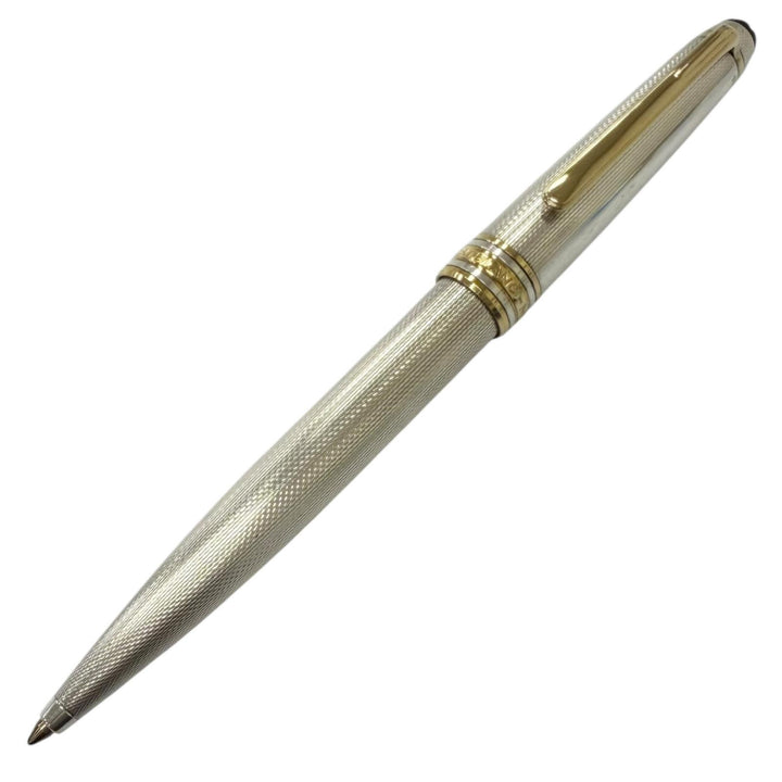 極美品□MONTBLANC モンブラン マイスターシュテュック ソリテール SV925 ボールペン シルバー ゴールド ドイツ製 重量40g 筆記確認済み